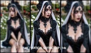 Gothic Elegance – Avantgarde Outdoor Portrait (14s, 4K Vertical, 60fps)
