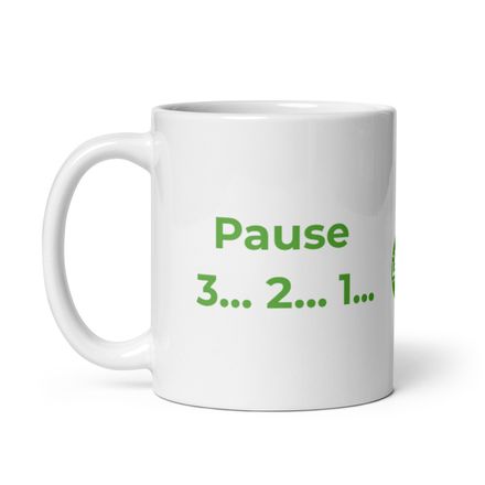 The 3-Second Pause Mug (Left Handed) – For Leaders Who Think Before They Speak