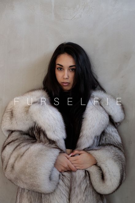 Gigi in a blue fox fur coat, at a professional photo shoot (319)