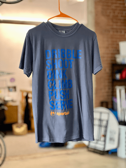 Navy Dribble, Shoot, Dink T-Shirt