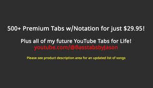 All Of My YouTube Tabs Plus All Future Tabs!