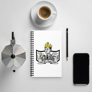 B. F. White Spiral Notebook