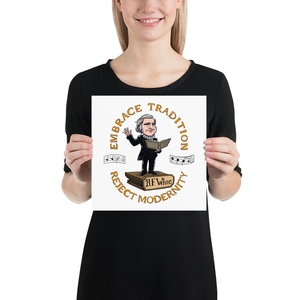 B. F. White Poster 10x10