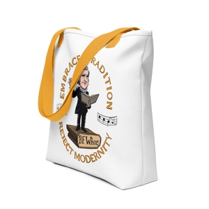 B.F. White Canvas Tote