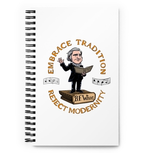 B. F. White Spiral Notebook