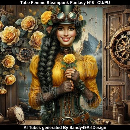 SAD - Tube Femme Steampunk Fantasy N°6