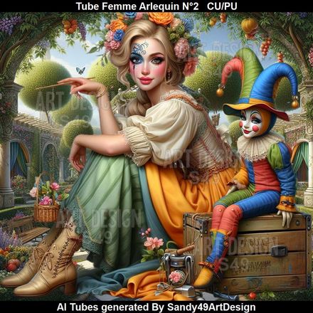 SAD - Tube Femme Arlequin N°2