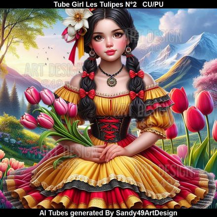 SAD - Tube Girl Les Tulipes N°2