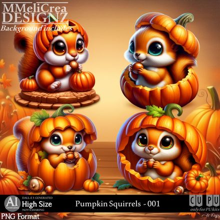 MMD - AI - Pumpkin Squirrels - CU001