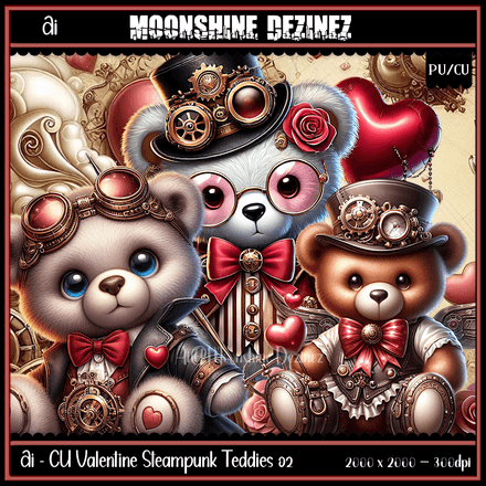 MD-Ai-CU Valentine Steampunk Teddy Pack 02