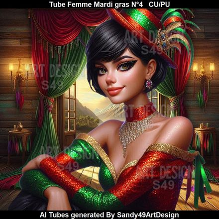 SAD - Tube Femme Mardi gras N°4