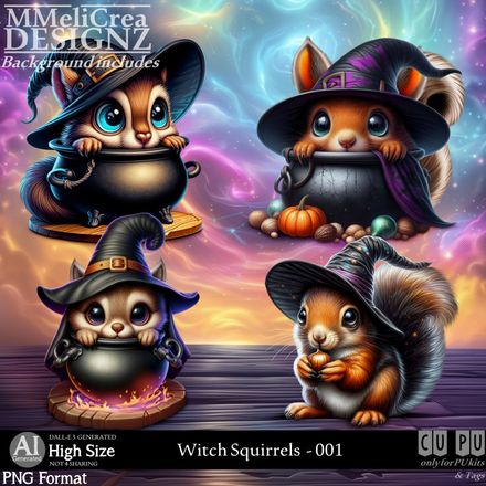 MMD - AI - Witch Squirrels - CU001