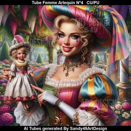 SAD - Tube Femme Arlequin N°4