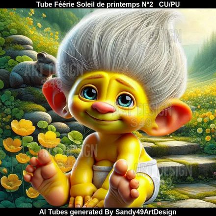 SAD - Tube Féérie Soleil de printemps N°2