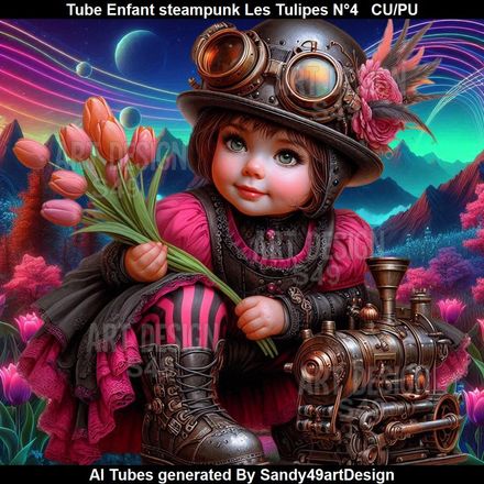 SAD - Tube Enfant Steampunk Les Tulipes N°4