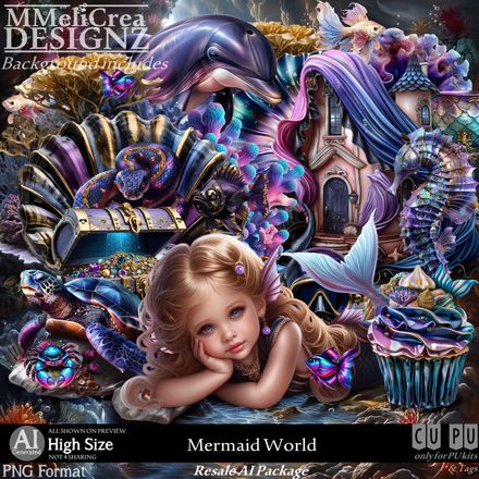 MMD - CU - AI - RPACK Mermaid World