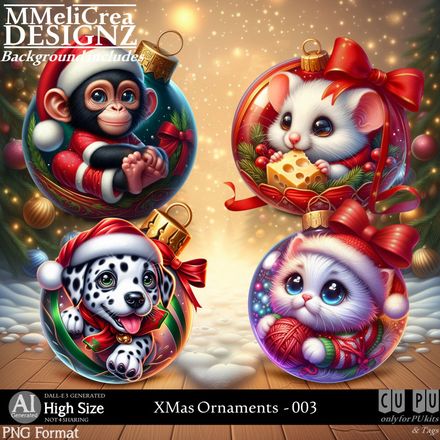 MMD - AI - XMas Ornaments - CU003