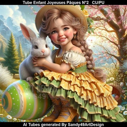 SAD - Tube Enfant Joyeuses Pâques N°2