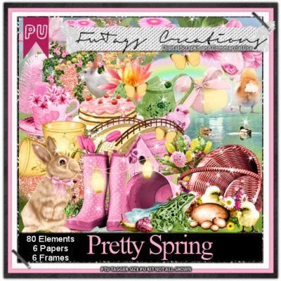 FW Tags - Pretty Spring
