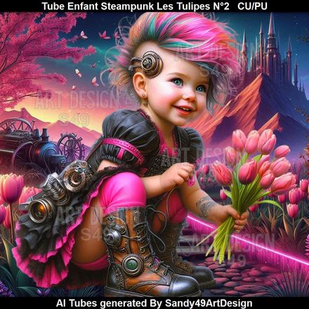 SAD - Tube Enfant Steampunk Les Tulipes N°2