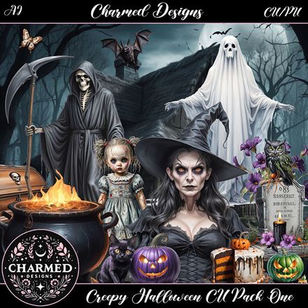 CD- Creepy Halloween CU Pack One