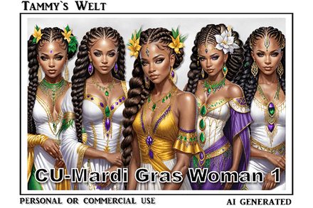 TW_CU-Mardi Gras Woman 1