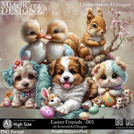MMD - AI - Easter Friends - CU001