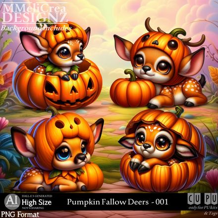 MMD - AI - Pimpkin Fallow Deers - CU001