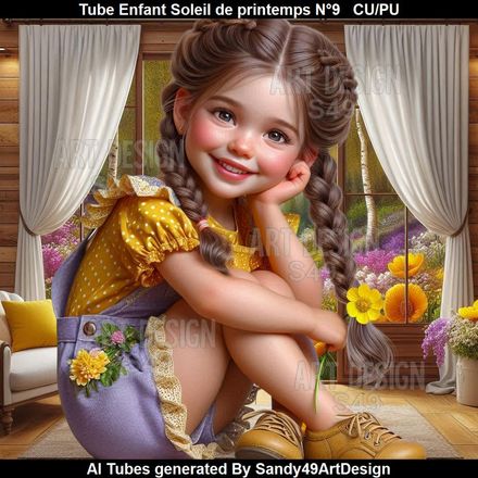 SAD - Tube Enfant Soleil de printemps N°9