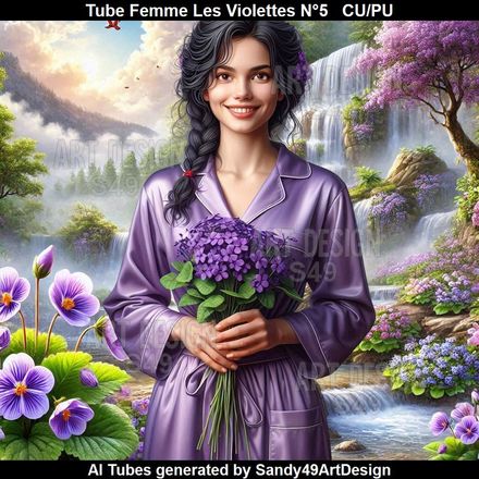 SAD - Tube Femme Les Violettes N°5