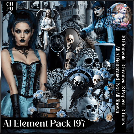 MVD - AI CU/PU Element Minikit Pack 197 Blue Thorns