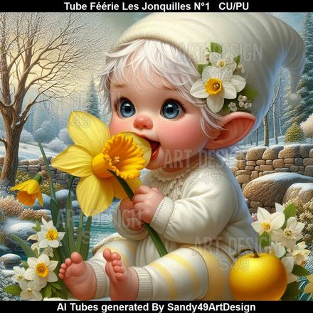 SAD - Tube Féérie Les Jonquilles N°1
