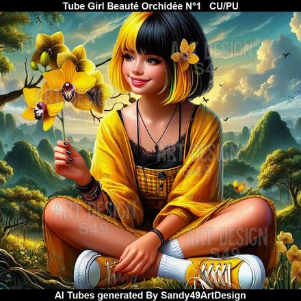 SAD - Tube Girl Beauté Orchidée N°1