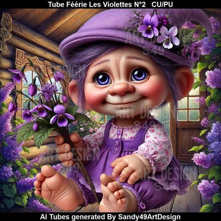 SAD - Tube Féérie Les Violettes N°2