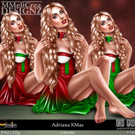 MMD - CLASSIC - Tube - CU Adriana XMas (PNG Format)