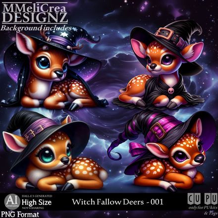 MMD - AI - Witch Fallow Deers - CU001