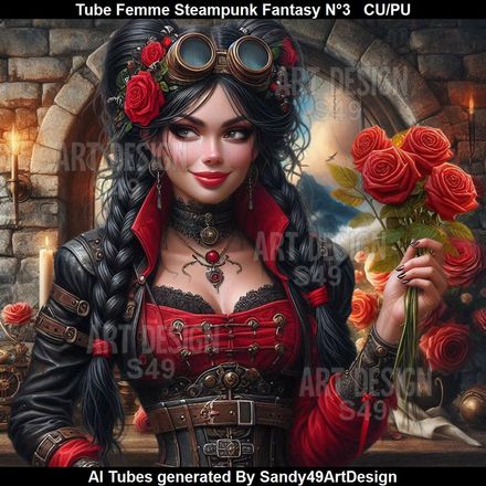 SAD - Tube Femme Steampunk Fantasy N°3