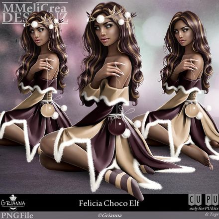 MMD - CLASSIC - Tube - CU Felicia Choco Elf (PNG Format)