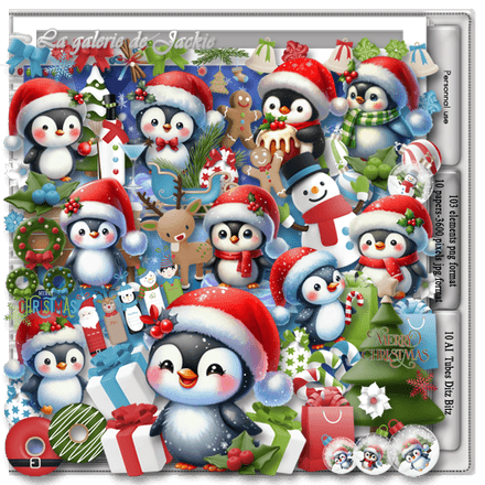 GJ - PU Kit Little Christmas Penguins FS