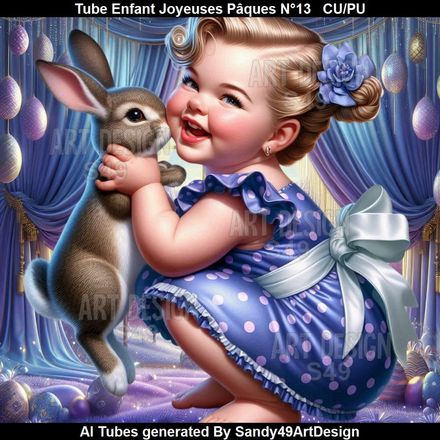 SAD - Tube Enfant Joyeuse Pâques N°13