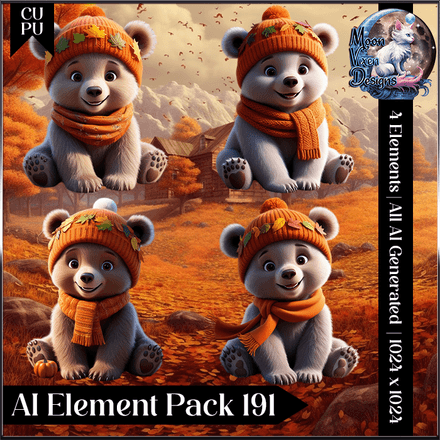 MVD - AI CU/PU Element Pack 191 Autumn Bear Cubs