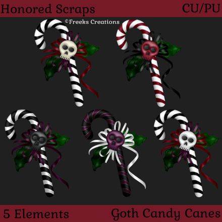 HS Goth Candy Canes (CU/PU)