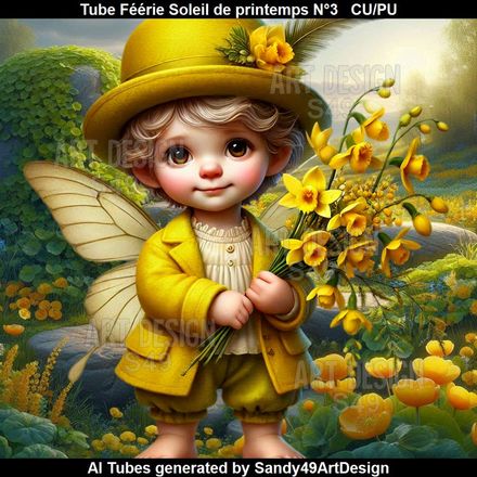 SAD - Tube Féérie Soleil de printemps N°3