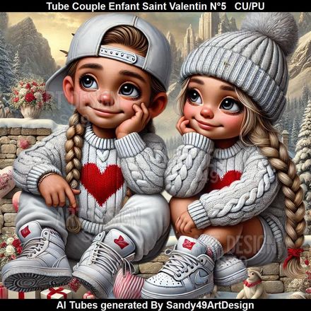 SAD - Tube Couple Enfant Saint Valentin N°5