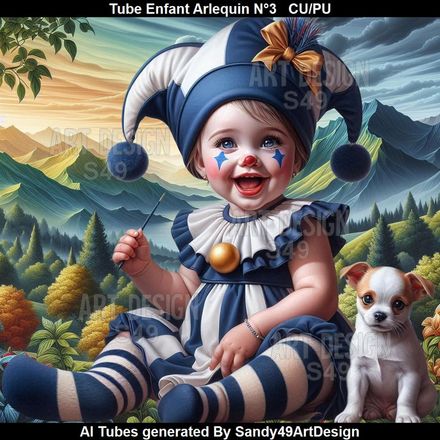 SAD - Tube Enfant Arlequin N°3