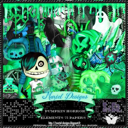 MarieL Designs - Pumpkin Horror Kit