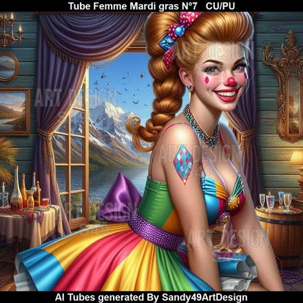 SAD - Tube Femme Mardi gras N°7