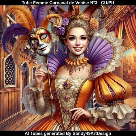SAD - Tube Femme Carnaval de Venise  N°3
