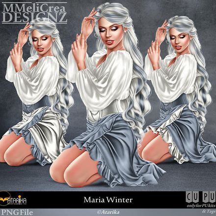 MMD - CLASSIC - Tube - CU Maria Winter (PNG Format)