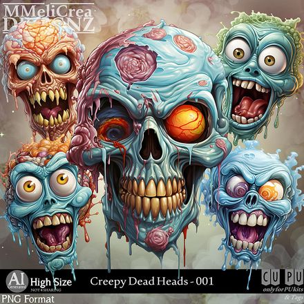 MMD - AI - Creepy Dead Heads - CU001